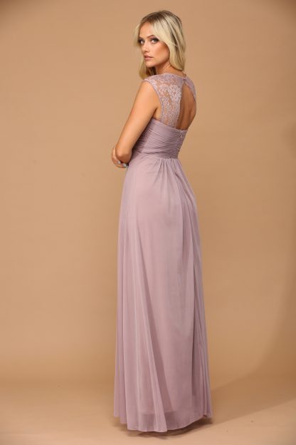 3073 - Stretch Chiffon Bridesmaid Gown with Maternity Option - Image 3