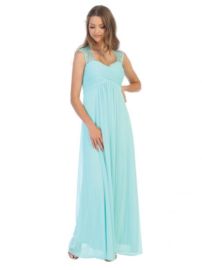 3073 - Stretch Chiffon Bridesmaid Gown with Maternity Option - Image 17