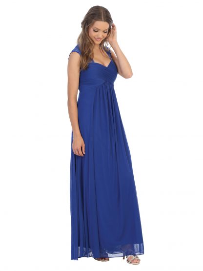 3073 - Stretch Chiffon Bridesmaid Gown with Maternity Option - Image 19