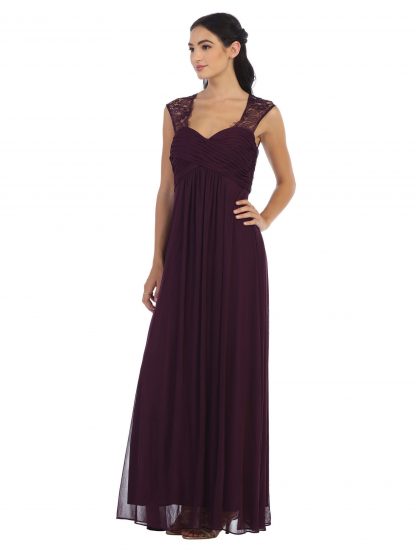 3073 - Stretch Chiffon Bridesmaid Gown with Maternity Option - Image 15