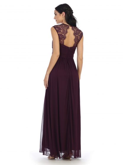 3073 - Stretch Chiffon Bridesmaid Gown with Maternity Option - Image 16