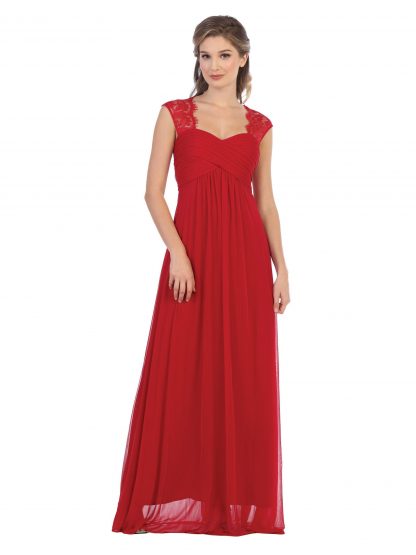 3073 - Stretch Chiffon Bridesmaid Gown with Maternity Option - Image 13