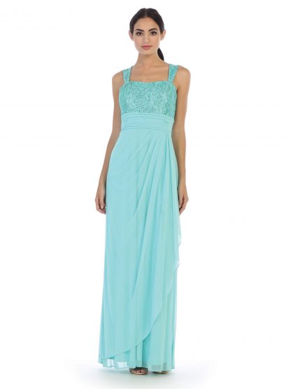 3094-1 | Mama 2pc Stretch Chiffon Set with Lace Jacket - Image 12