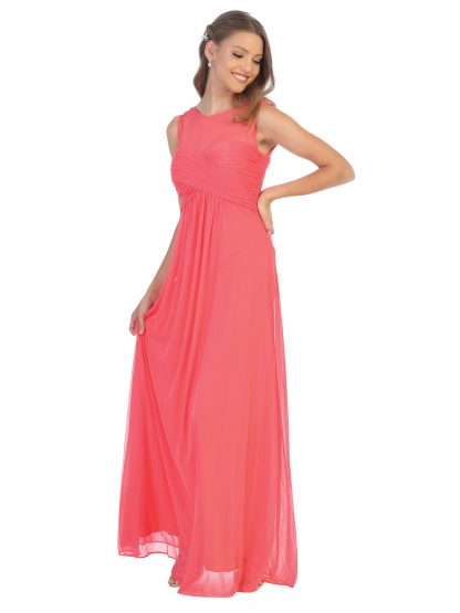 3153 | Stretch Chiffon Gown With Sweetheart Bodice and Empire Waist, Maternity Option - Image 21