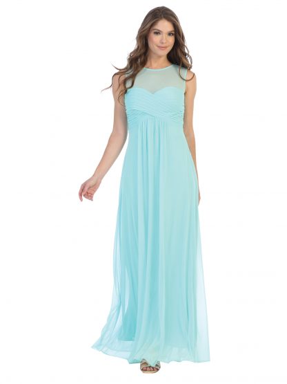 3153 | Stretch Chiffon Gown With Sweetheart Bodice and Empire Waist, Maternity Option - Image 22