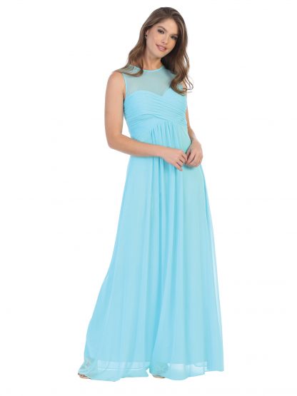 3153 | Stretch Chiffon Gown With Sweetheart Bodice and Empire Waist, Maternity Option - Image 20