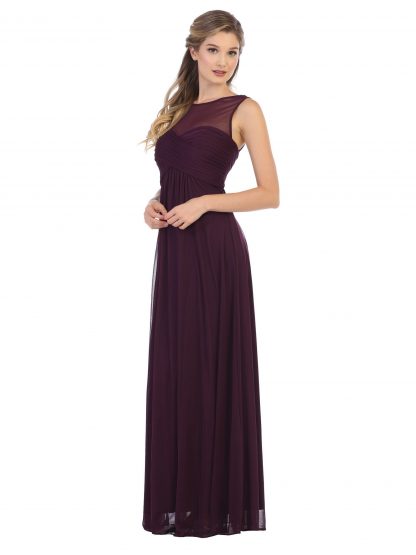 3153 | Stretch Chiffon Gown With Sweetheart Bodice and Empire Waist, Maternity Option - Image 19