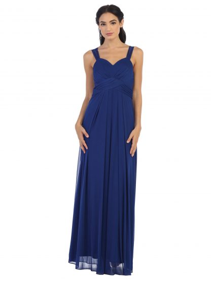 3269 - Stretch Chiffon Gown with Pleats - Image 14