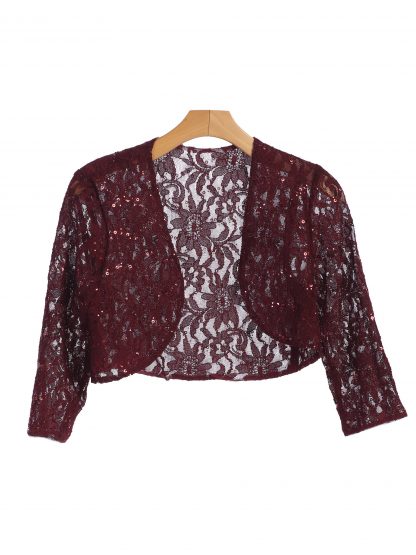 3278 - Lace Bolero 3/4 Sleeve - Image 4