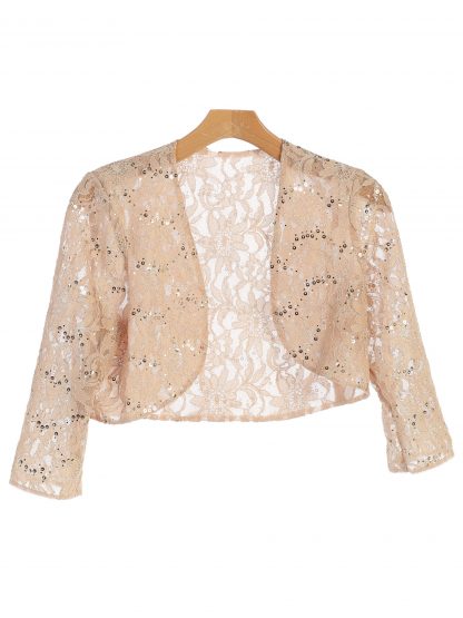 3278 - Lace Bolero 3/4 Sleeve - Image 5