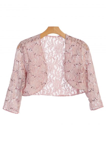 3278 - Lace Bolero 3/4 Sleeve - Image 7