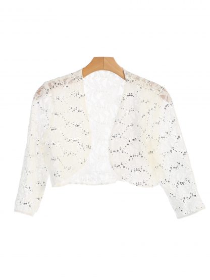 3278 - Lace Bolero 3/4 Sleeve - Image 8