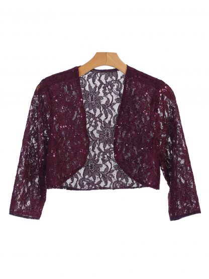 3278 - Lace Bolero 3/4 Sleeve - Image 12