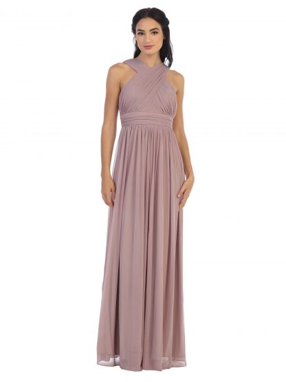 3280 - Criss-Cross Halter Bm Dress - Image 12