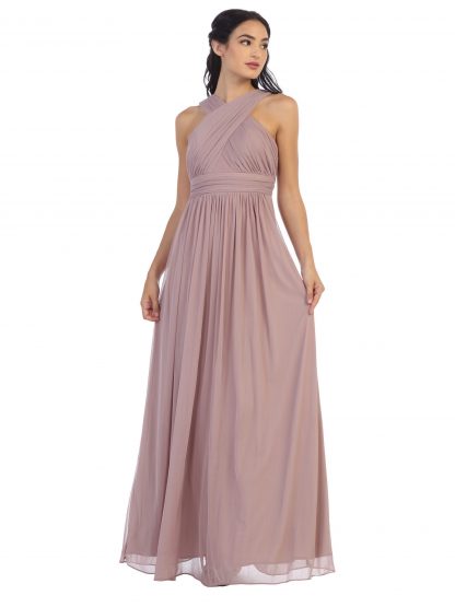 3280 - Criss-Cross Halter Bm Dress - Image 11
