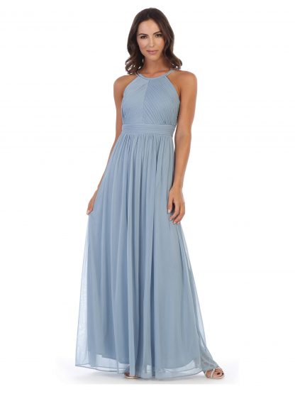 3281 - Halter Pleated Bridesmaid Dress - Image 18