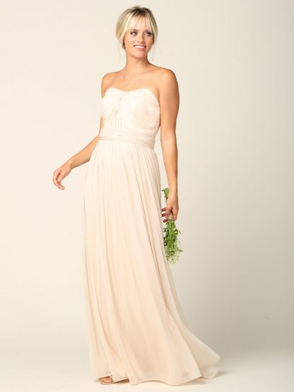 3316 - Convertible Stretch Chiffon Bridesmaid Dress - Image 10