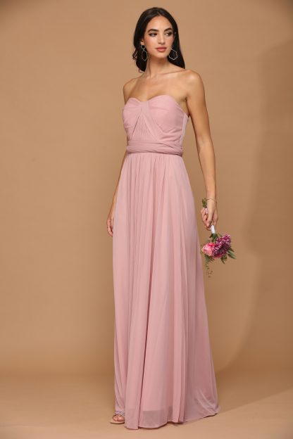 3316 - Convertible Stretch Chiffon Bridesmaid Dress - Image 22