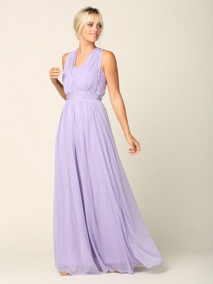 3316 - Convertible Stretch Chiffon Bridesmaid Dress - Image 8