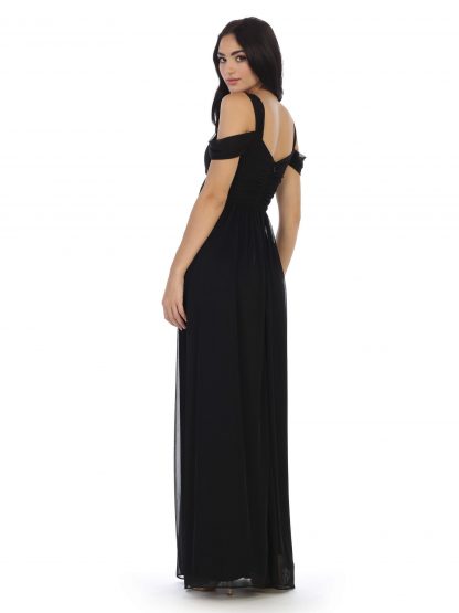 3321 - Empire Waist Off Shoulder Gown - Image 12