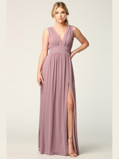3329 - V-neck Front And Back Grecian Dress - Image 6