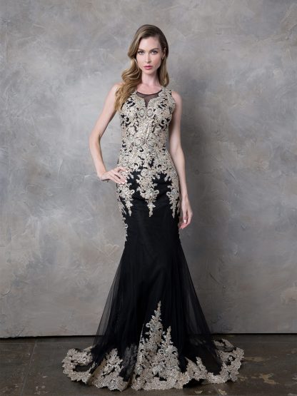 5135 - Sleeveless Lace Mermaid Gown - Image 3