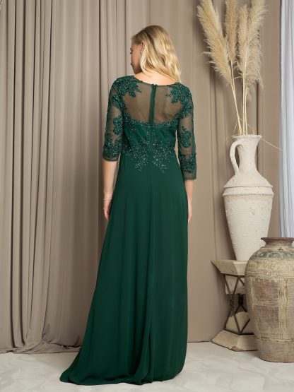5164 - Mama Long Gown With 3/4 Sleeve - Image 5