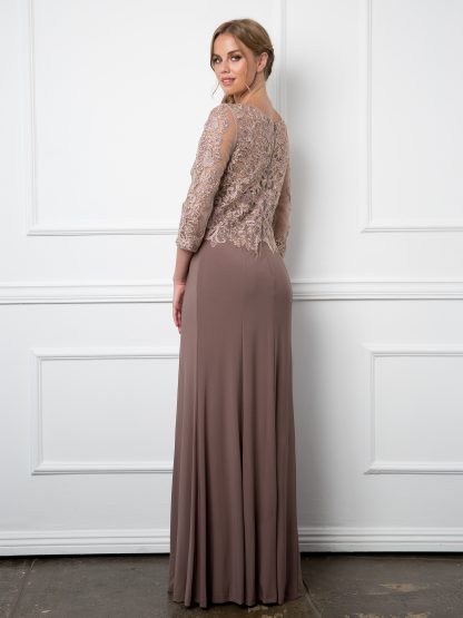 5178 - Mama Embroidered 3/4 Sleeve W Jersey Skirt - Image 2