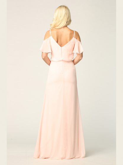 3333 - Blouson Top Gown With Cold Shoulder Details - Image 9