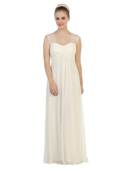 3073 - Stretch Chiffon Bridesmaid Gown with Maternity Option - Image 22