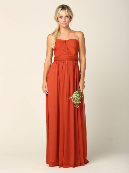 3316 - Convertible Stretch Chiffon Bridesmaid Dress - Image 17