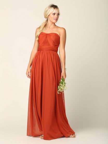 3316 - Convertible Stretch Chiffon Bridesmaid Dress - Image 18