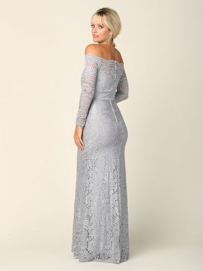 3287 - Lace Off Shoulder Illusion Dress - Image 5