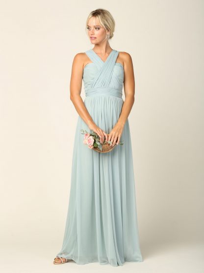 3316 - Convertible Stretch Chiffon Bridesmaid Dress - Image 15
