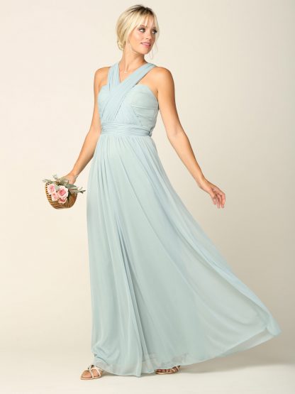 3316 - Convertible Stretch Chiffon Bridesmaid Dress - Image 12