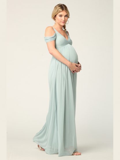 3321 - Empire Waist Off Shoulder Gown - Image 3