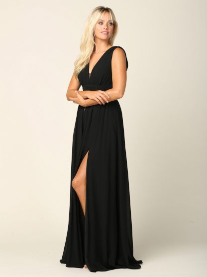 3329 - V-neck Front And Back Grecian Dress - Image 4