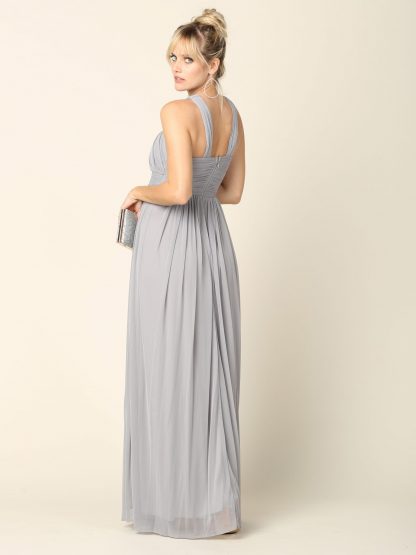 3280 - Criss-Cross Halter Bm Dress - Image 5
