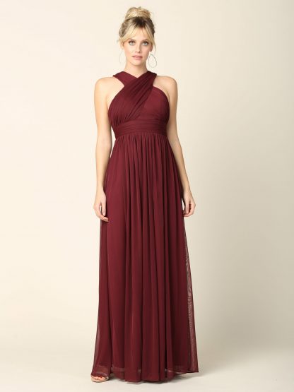 3280 - Criss-Cross Halter Bm Dress - Image 7