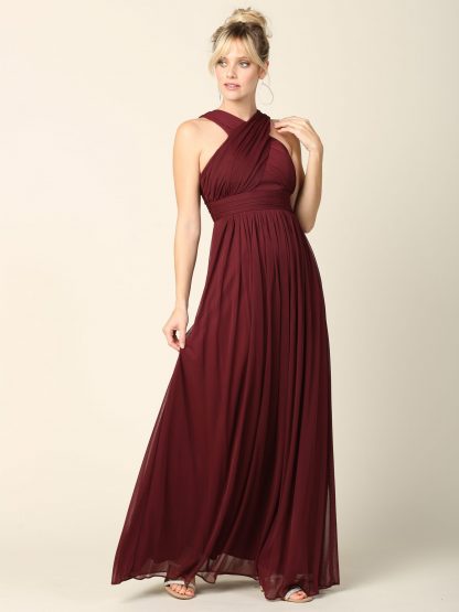 3280 - Criss-Cross Halter Bm Dress - Image 6