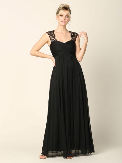 3073 - Stretch Chiffon Bridesmaid Gown with Maternity Option - Image 8