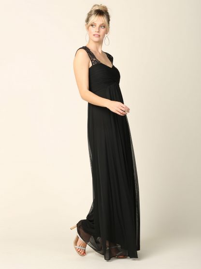3073 - Stretch Chiffon Bridesmaid Gown with Maternity Option - Image 9