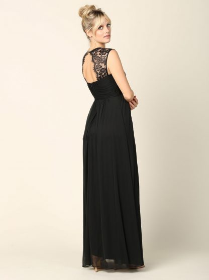 3073 - Stretch Chiffon Bridesmaid Gown with Maternity Option - Image 10