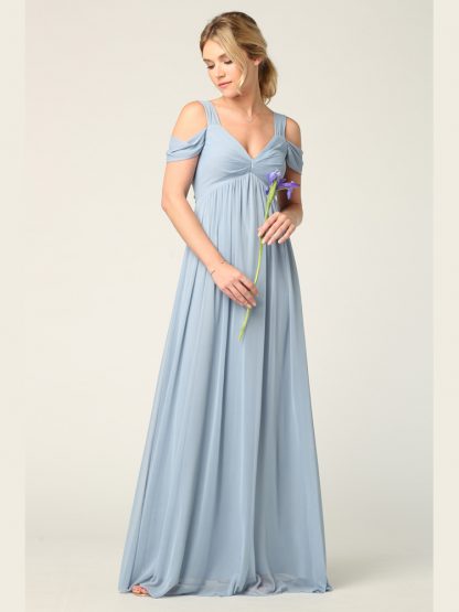 3321 - Empire Waist Off Shoulder Gown - Image 6