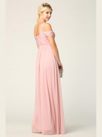 3321 - Empire Waist Off Shoulder Gown - Image 9