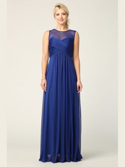 3153 | Stretch Chiffon Gown With Sweetheart Bodice and Empire Waist, Maternity Option - Image 15