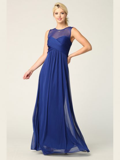 3153 | Stretch Chiffon Gown With Sweetheart Bodice and Empire Waist, Maternity Option - Image 16