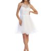 5210 - Tulle Embroidered Dress W Corset Back - Image 9