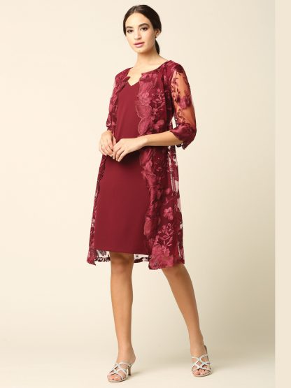 3351 - Mama Lace Dress with Attached Zip Jacket - Image 9