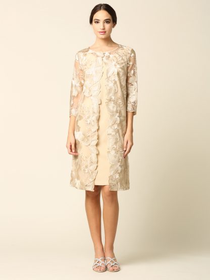 3351 - Mama Lace Dress with Attached Zip Jacket - Image 11